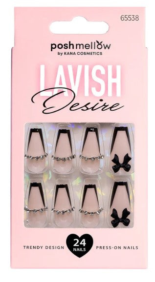Poshmellow Lavish Desire Press-On Nails – 65538 - ANNS BEAUTY SUPPLY